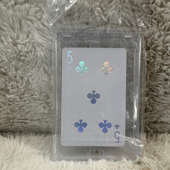 Dior Joy 5 of Clubs Card Sealed in Holder - Silver and White - Picture 2 of 2